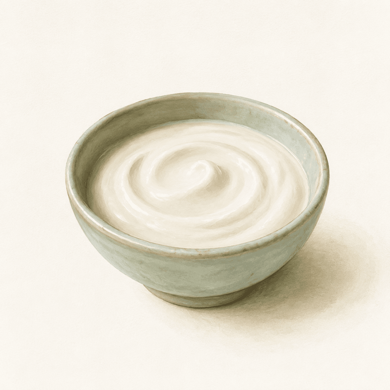 Food illustration: yogurt