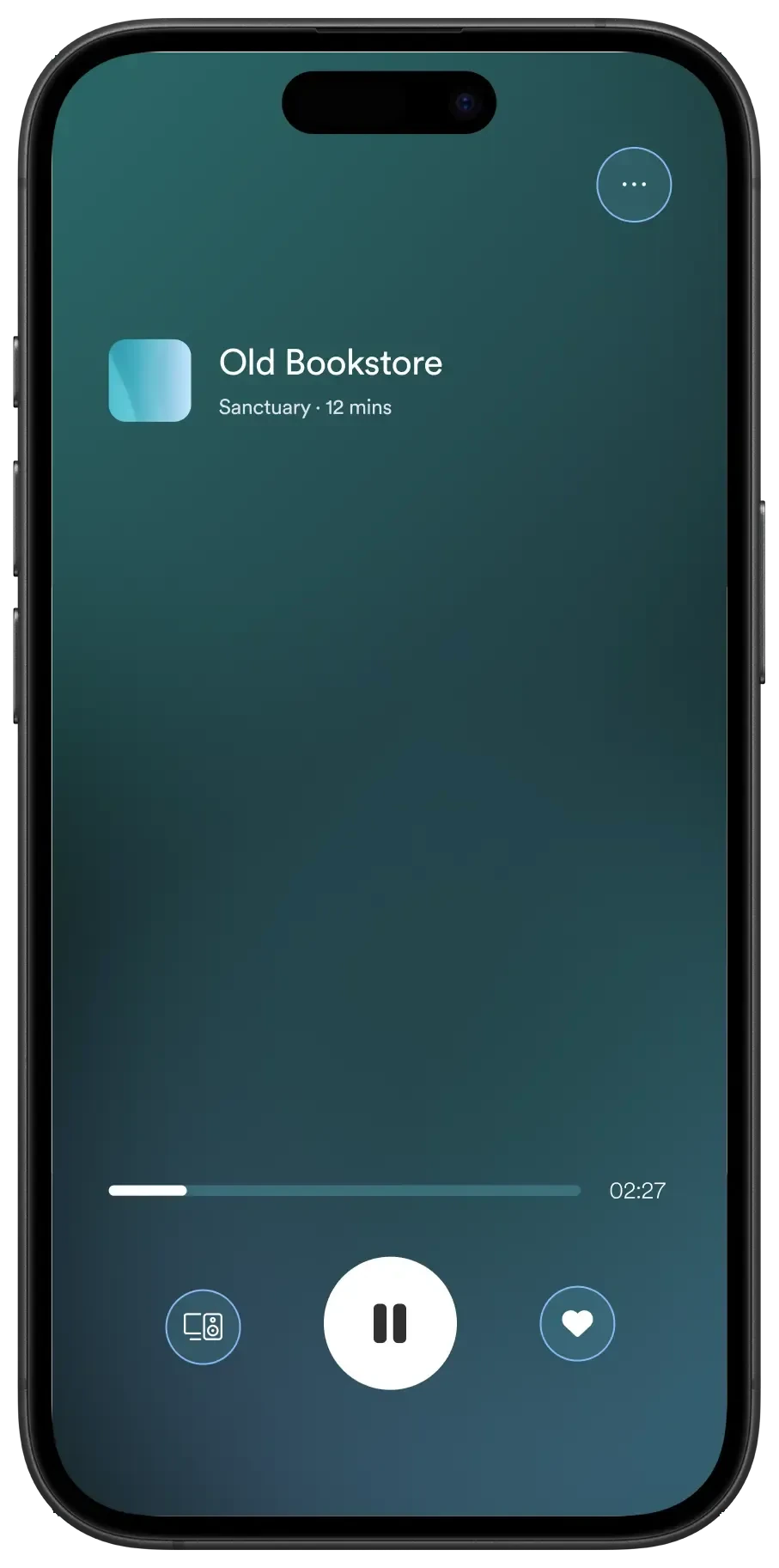 A gut-directed hypnotherapy audio session in the Nerva app