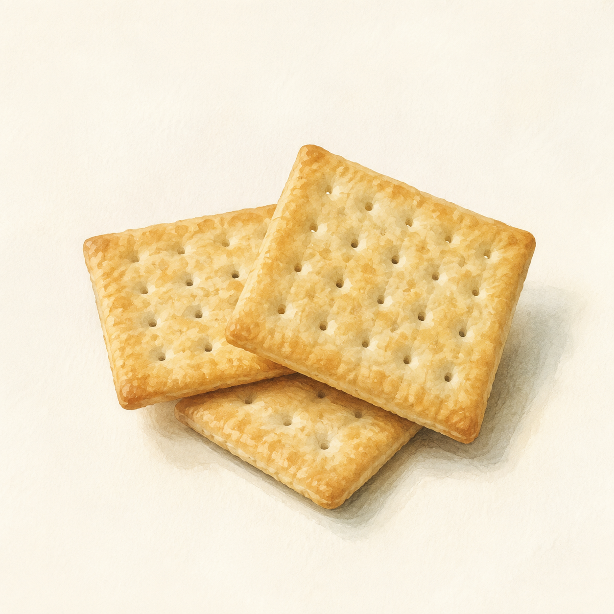 Food illustration: table crackers