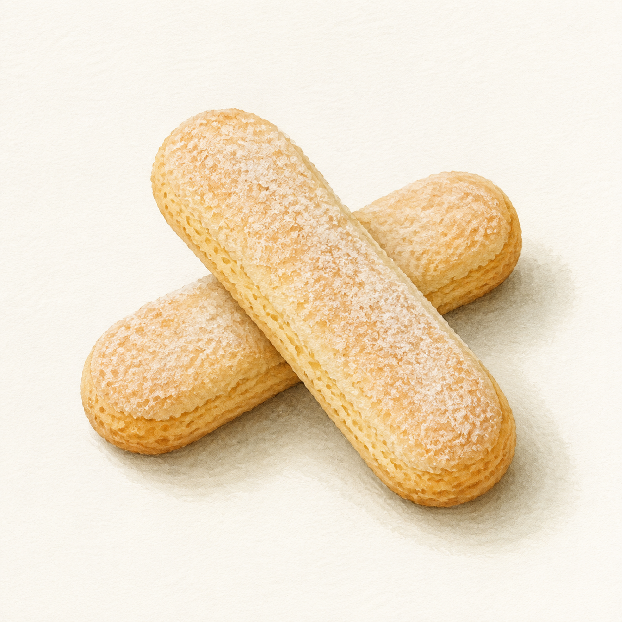 Food illustration: ladyfinger biscuits