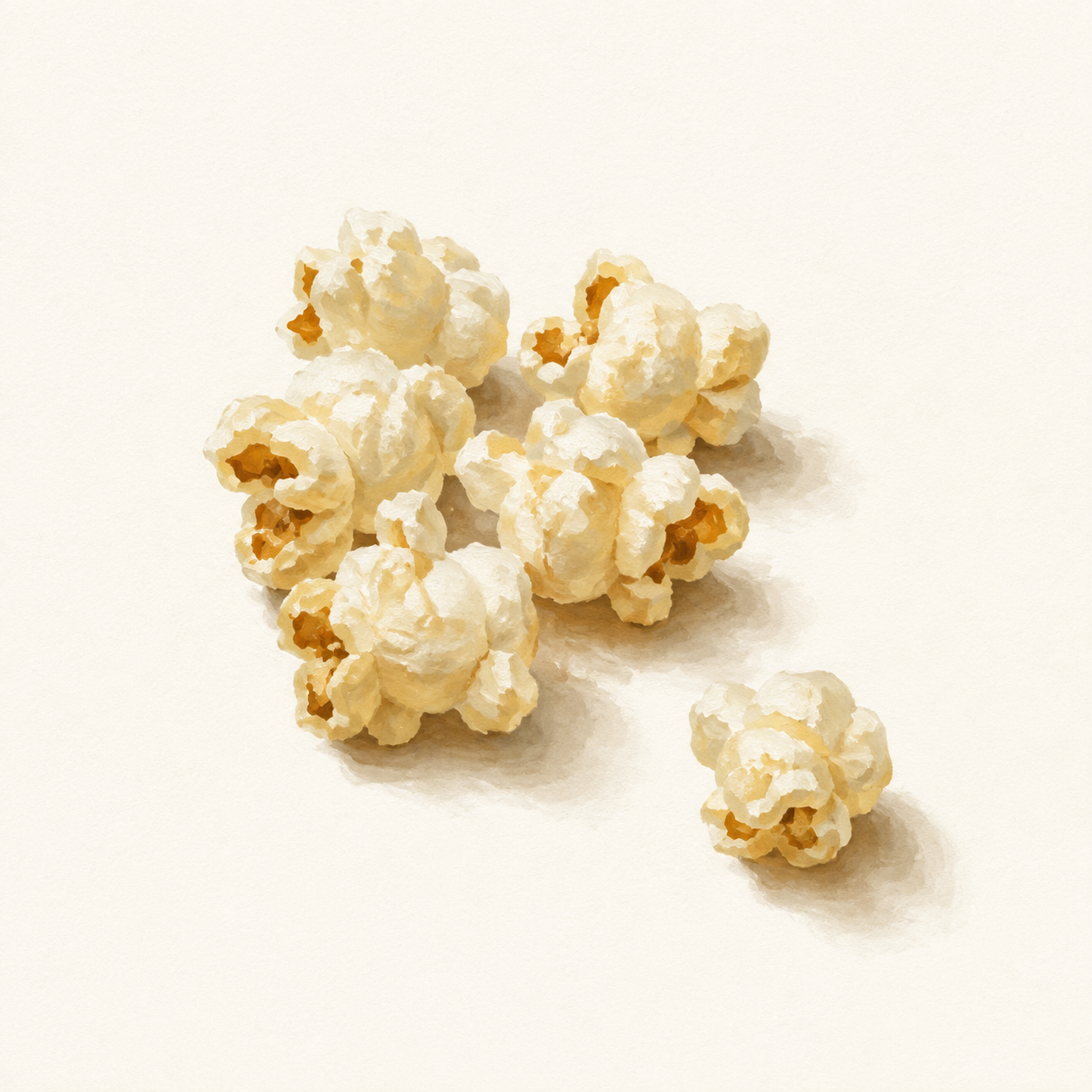 Food illustration: popcorn