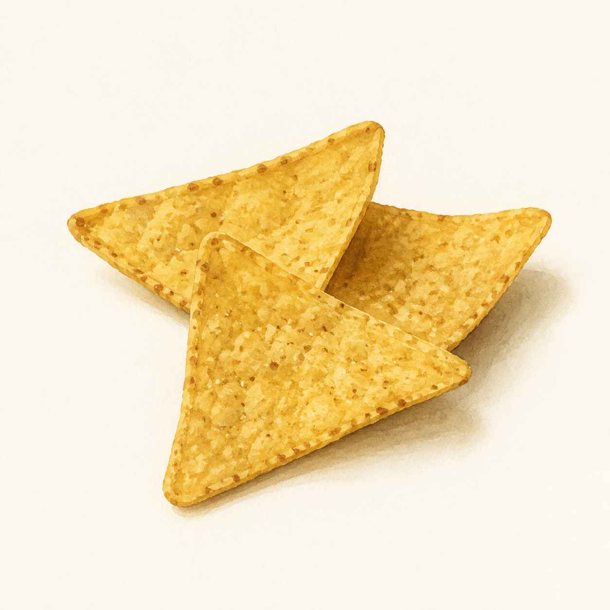 Food illustration: corn tortilla chips