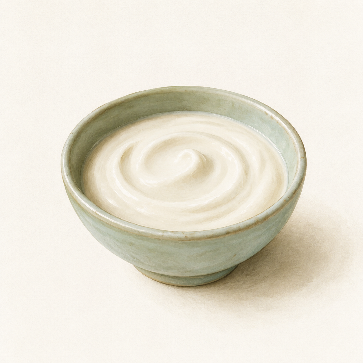 Food illustration: yogurt